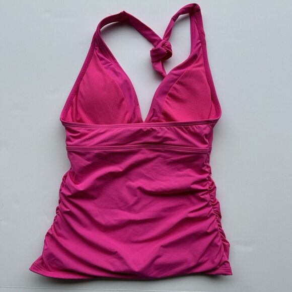 Athleta Swim Suit Tankini Top Size XS Navy Neck Tie EUC Beach Vacation - Picture 2 of 5